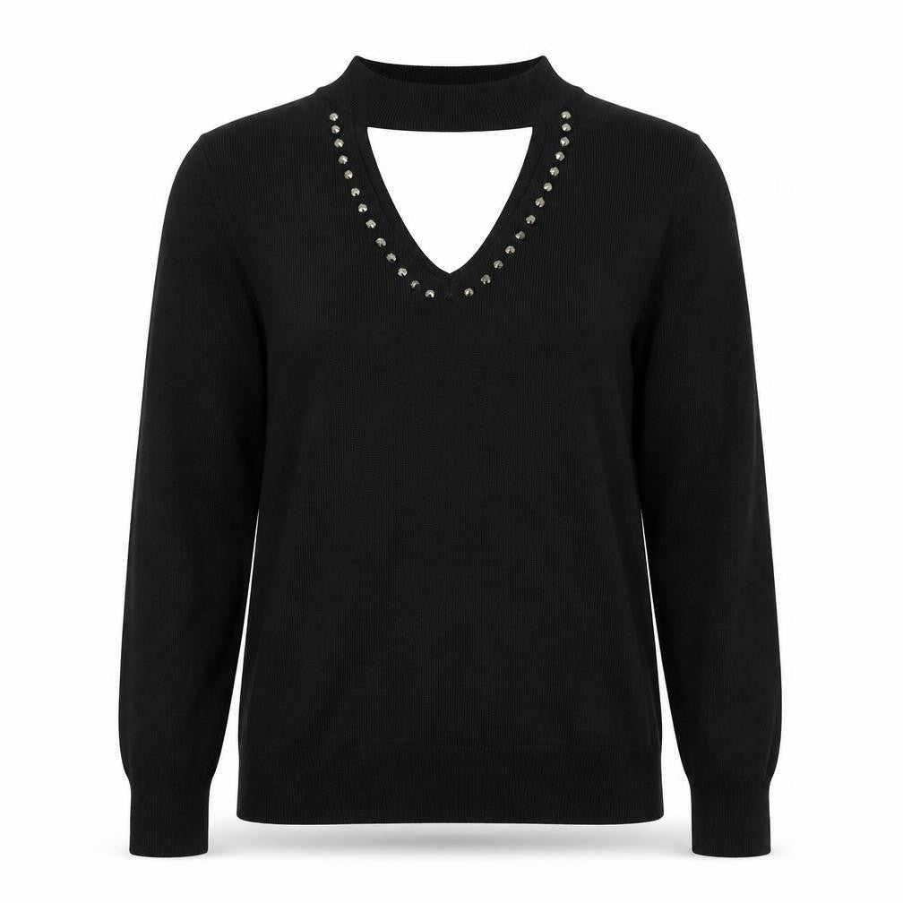 Front view of George women’s black jumper, size UK 12