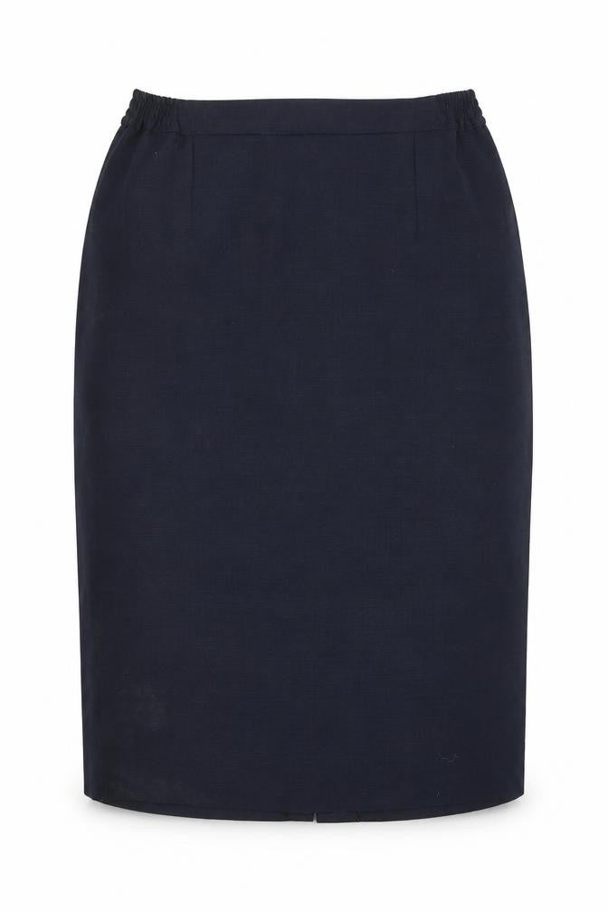 Front view of Preworn women’s blue straight & pencil skirt, size L