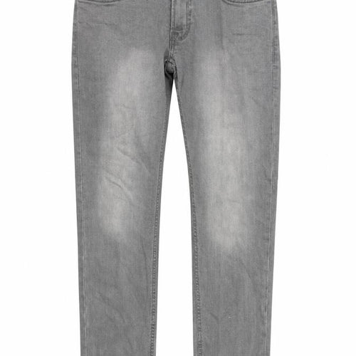 Acw85 Womens Grey   Straight Jeans Size 30 in L28 in