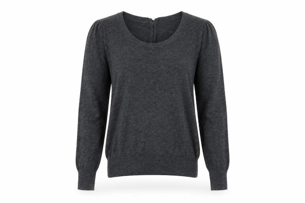 Front view of city by jcl women’s grey jumper, size M