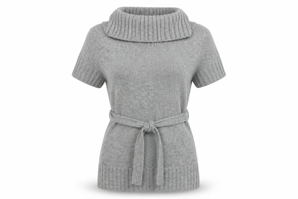 Front view of Matalan women’s grey jumper, size UK 10