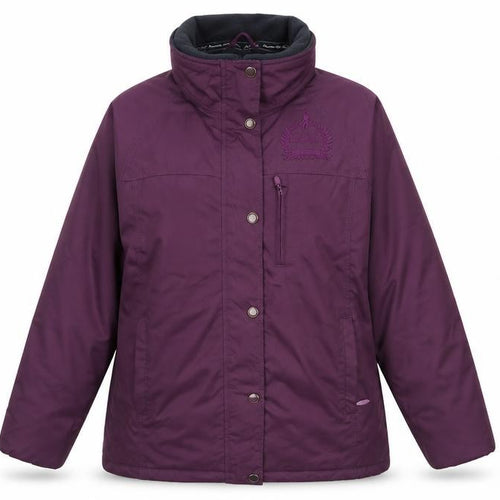 Jack turkey Womens Purple  Fleece Rain Coat Coat Size 10