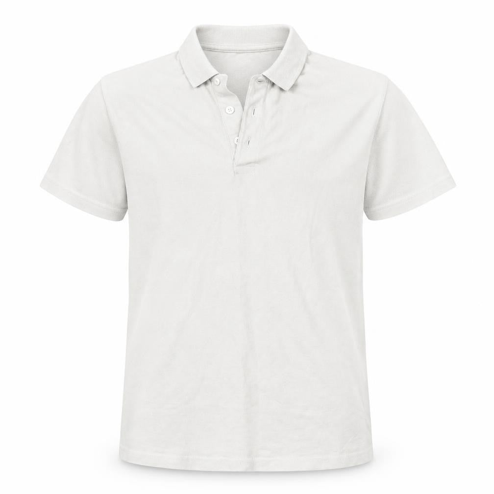 Front view of Next girls’ white basic polo, size 10, years