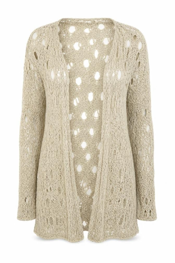 Front view of River Island women’s beige jacket, size UK 10