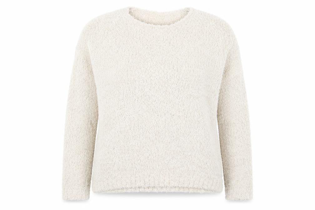 Front view of New Look women’s beige knit jumper, size L