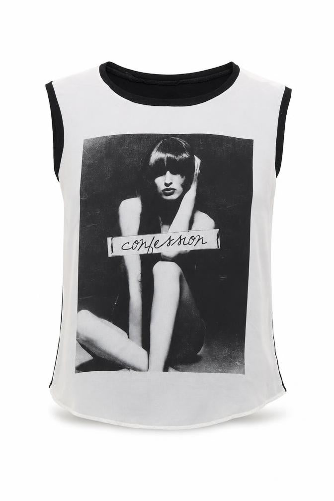 Front view of Lustre women’s black basic blouse, size UK 8