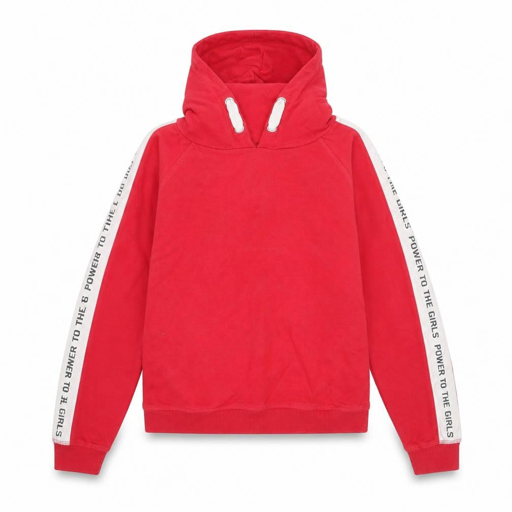 Front view of MISS EVIE girls’ red jumper, size 13-14, years