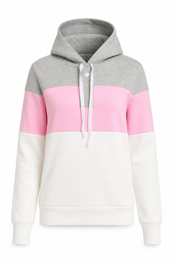 Front view of LIRANMEI women’s multicoloured jumper, size M