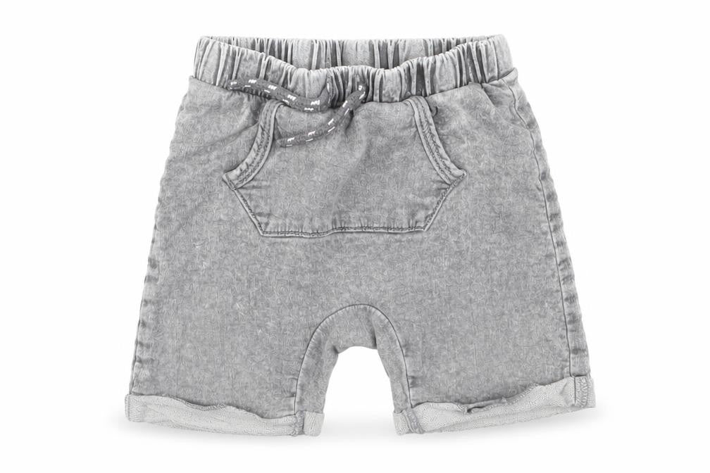 Front view of Tu boys’ grey capri trousers, size 12-18, months