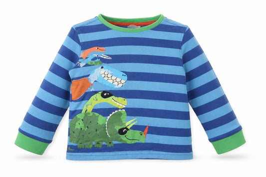 Front view of Mini Club boys’ multicoloured animal print capri lounge set, size 12-18, months