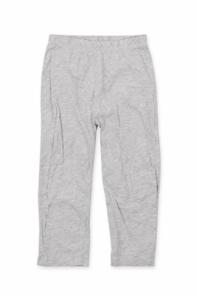Front view of Primark girls’ grey colourblock top pyjama pants, size 2-3, years