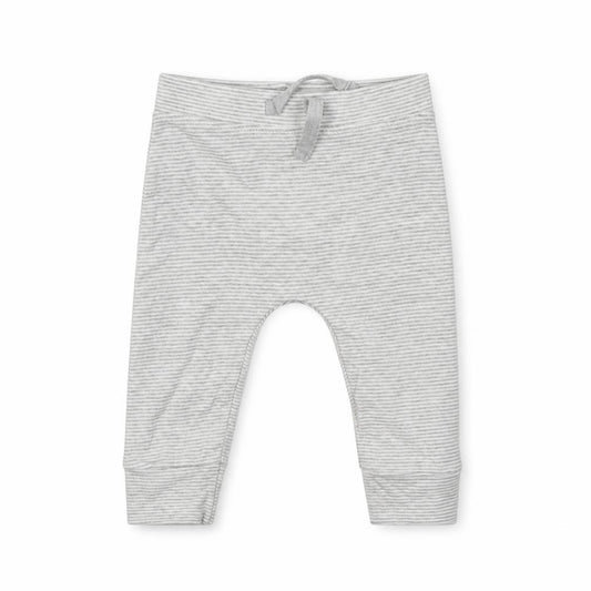 Front view of George Baby Green Striped Jogger Leggings, size 3-6, Months