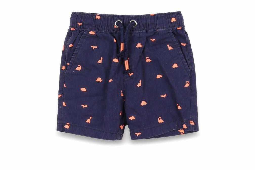 George Boys Blue Geometric  Cropped Trousers Size 12-18 Months