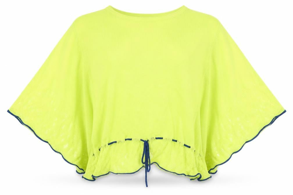 Front view of ODEMAI women’s green knit jumper, size XS