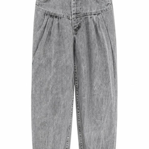 Preworn Womens Grey  Denim Straight Jeans Size 4 L24 in