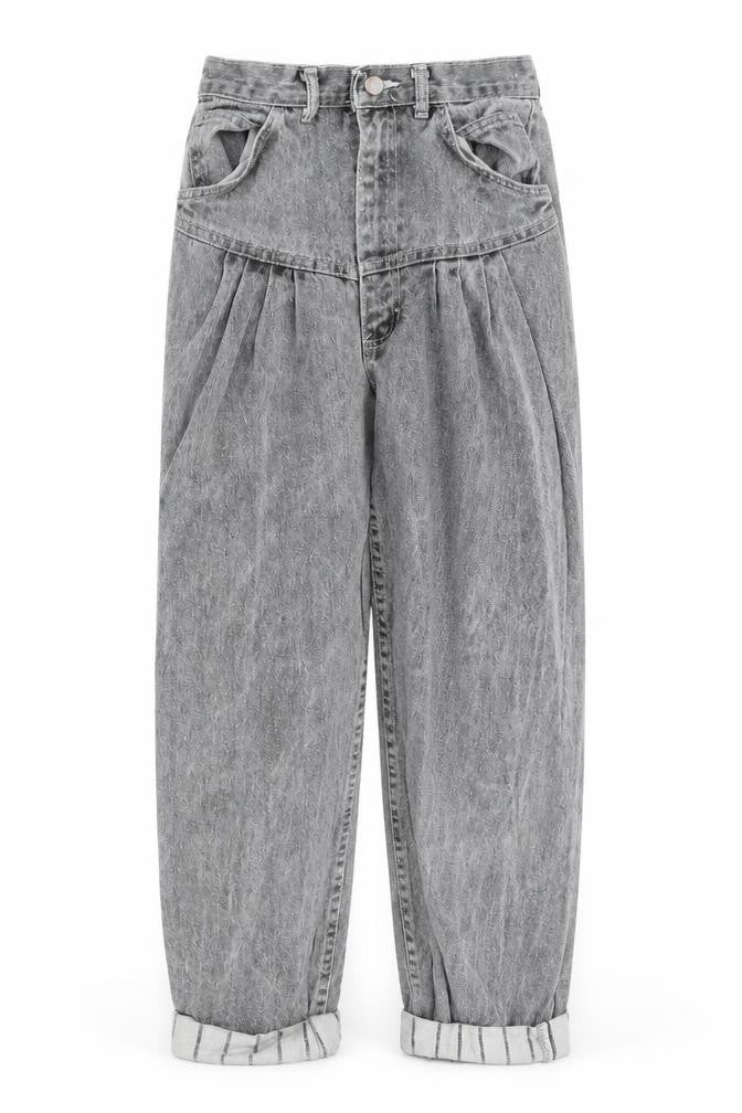 Preworn Womens Grey  Denim Straight Jeans Size 4 L24 in