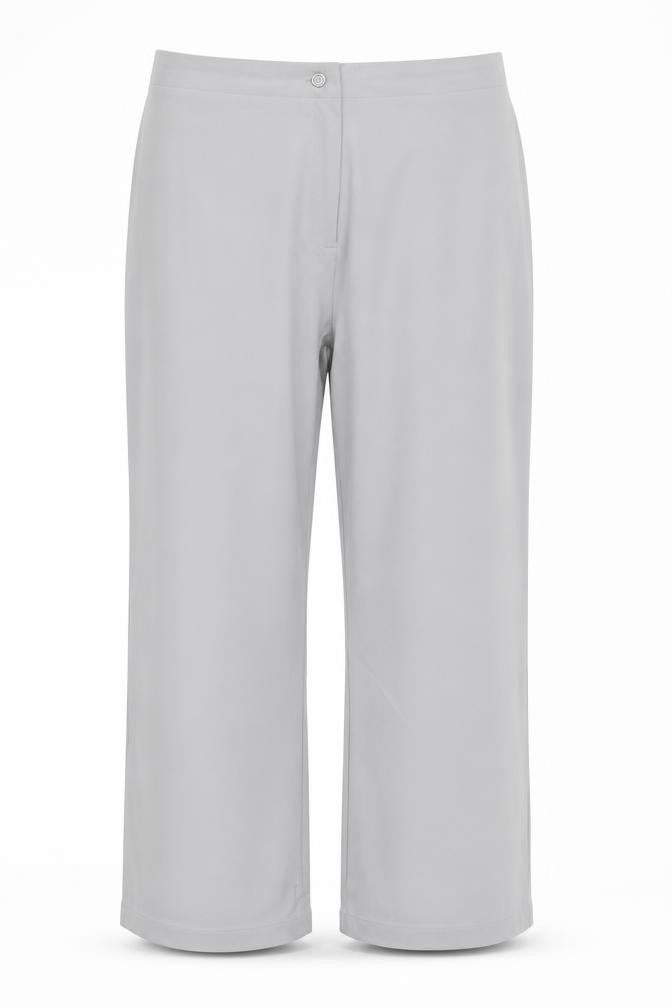 Front view of Bentley women’s grey trousers, size UK 18, 29-inch leg
