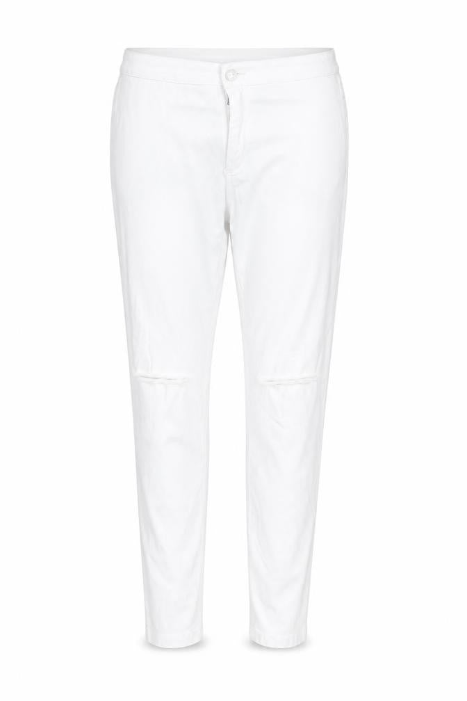 Front view of Vice women’s white skinny jeans, size UK 16, 26-inch leg