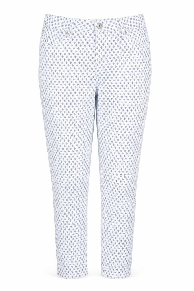 DASH Womens White Polka Dot Denim Skinny Jeans Size 10 L23 in