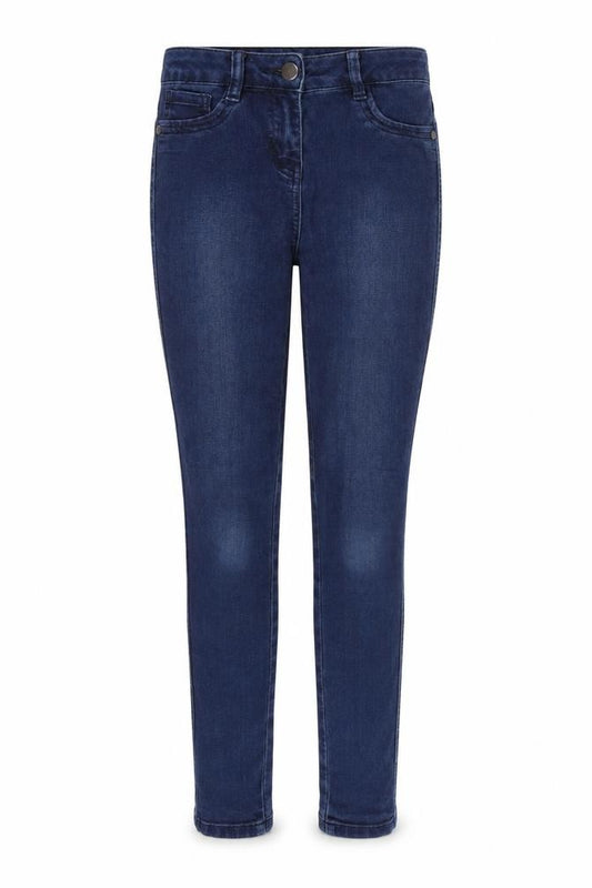 Front view of Next women’s blue jegging jeans, size UK 8, 27-inch leg
