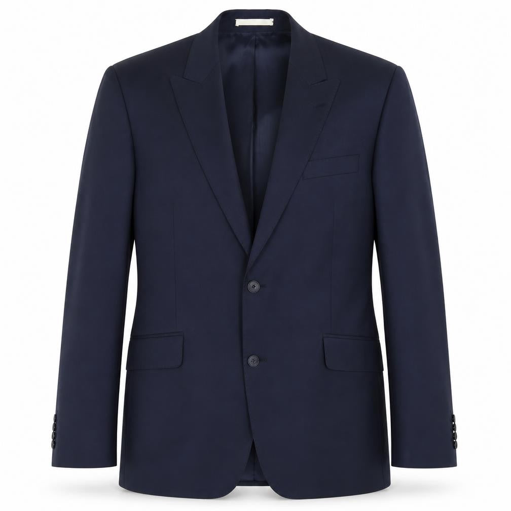 Front view of Limehaus men’s blue jacket suit jacket, size 44