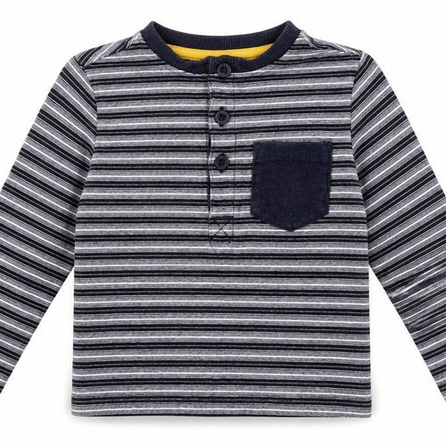 F&F Baby Blue Striped  Basic T-Shirt Size 12-18 Months