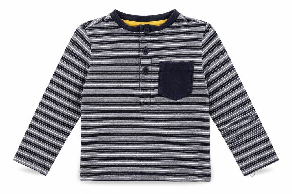 F&F Baby Blue Striped  Basic T-Shirt Size 12-18 Months