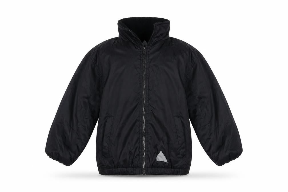 Front view of Blue Max boys’ black basic coat coat, size 3-4, years