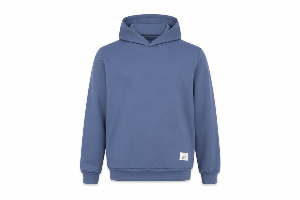 Front view of SHEIN boys’ blue pullover hoodie, size 11-12, years