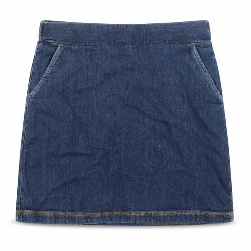 Lands' End Girls Blue  Denim A-Line Skirt Size 11 Years