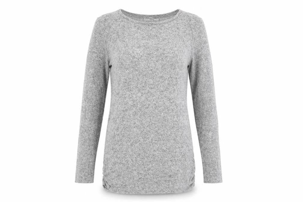 Front view of Next women’s grey jumper, size UK 8