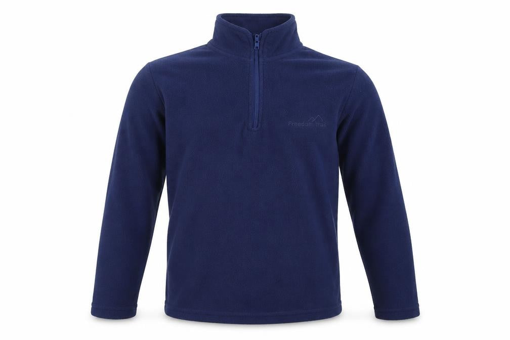 Freedom Trail Mens Blue  Fleece Henley Sweatshirt Size XS