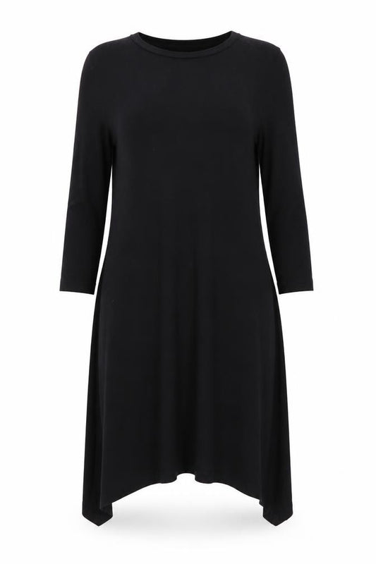 Front view of Atmosphere women’s black a-line, size UK 4