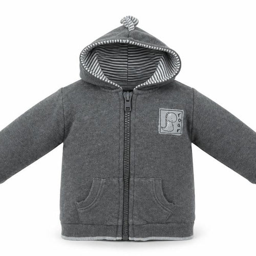 George Baby Grey   Full Zip Jumper Size 3-6 Months  - DINOSAUR