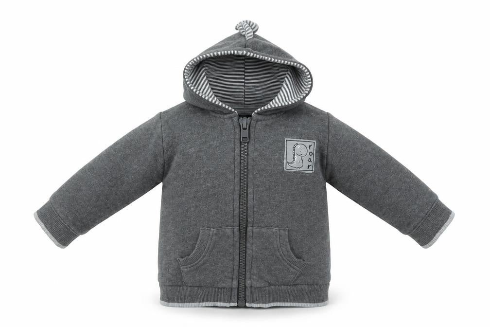 George Baby Grey   Full Zip Jumper Size 3-6 Months  - DINOSAUR