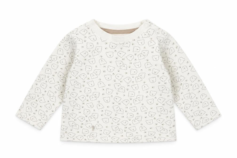 Lupilu Baby White Animal Print  Basic T-Shirt Size 3-6 Months