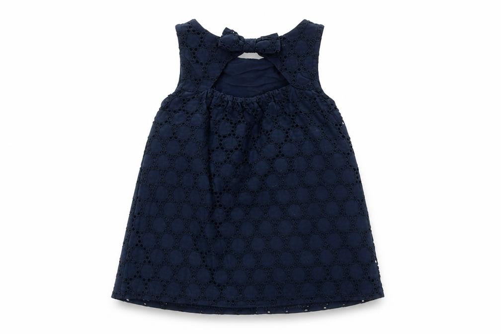 Front view of Savannah Baby Blue Fit & Flare, size 12-18, Months
