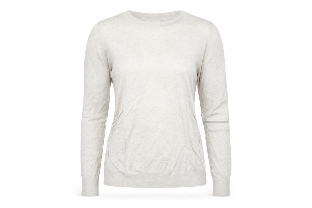 Front view of H&M women’s beige jumper, size M