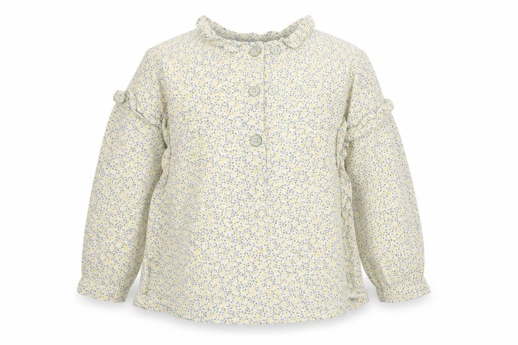 Front view of Next girls’ multicoloured floral basic blouse, size 12-18, months