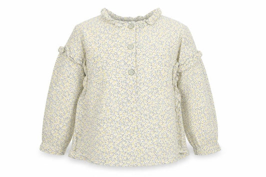 Front view of Next girls’ multicoloured floral basic blouse, size 12-18, months