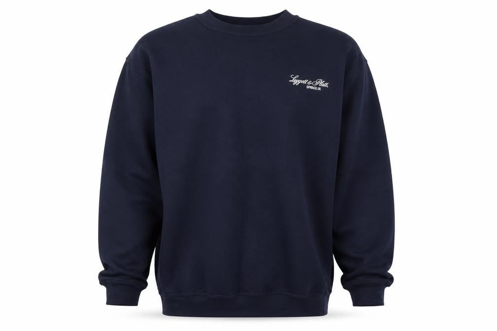 Beaver International Mens Blue   Pullover Sweatshirt Size L  - Leggett & Platt