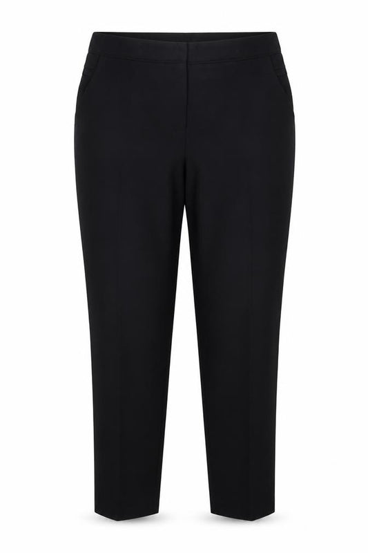 Front view of Atmosphere women’s black trousers, size UK 18, 23.5-inch leg