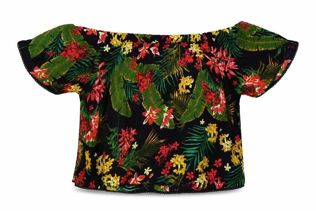 Front view of Arista women’s multicoloured floral basic blouse, size UK 18