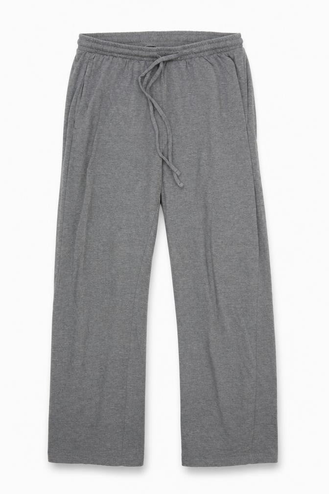 Front view of Matalan men’s grey sweatpants, size 28, in, 31-inch leg