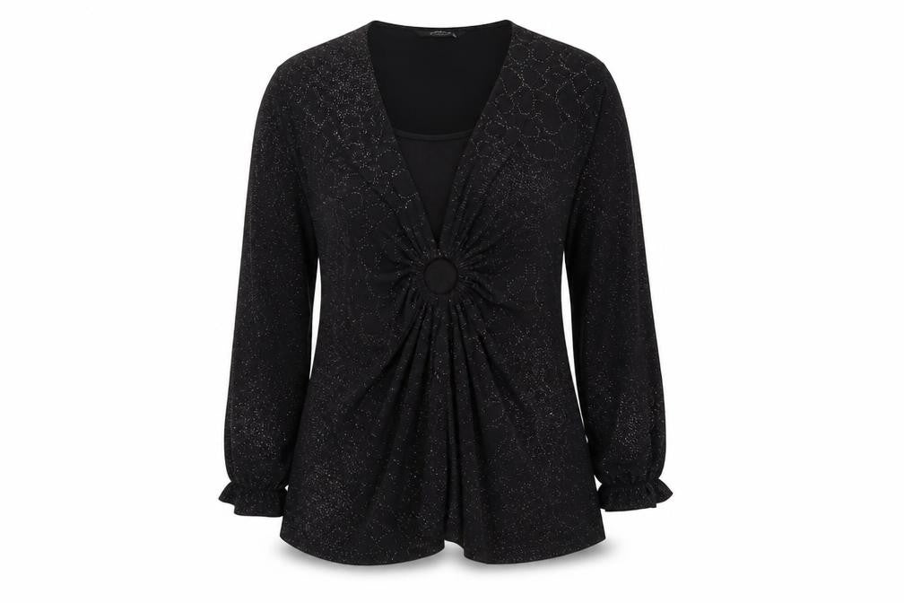 BM Womens Black   T-Shirt Dress  Size L