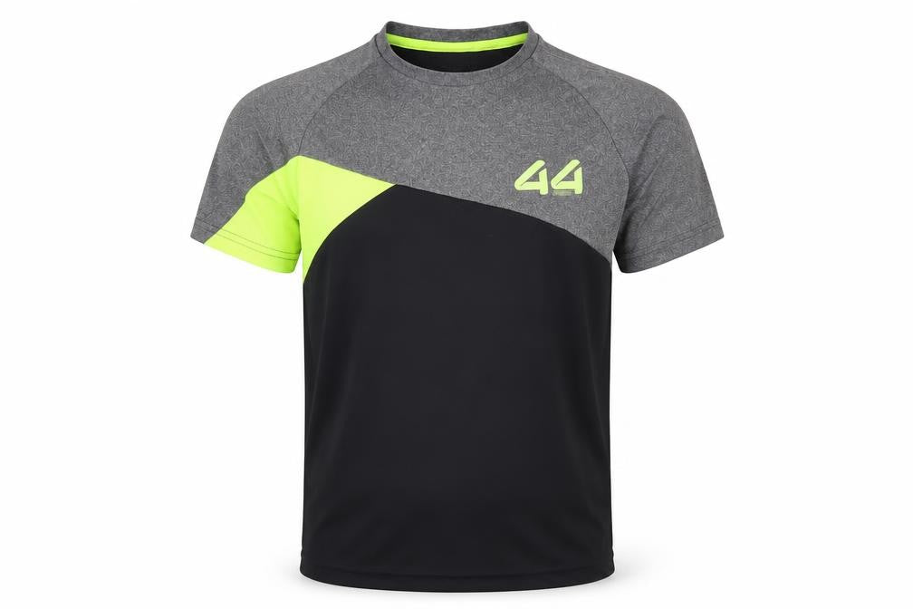 Front view of St Bernard boys’ black basic t-shirt one size