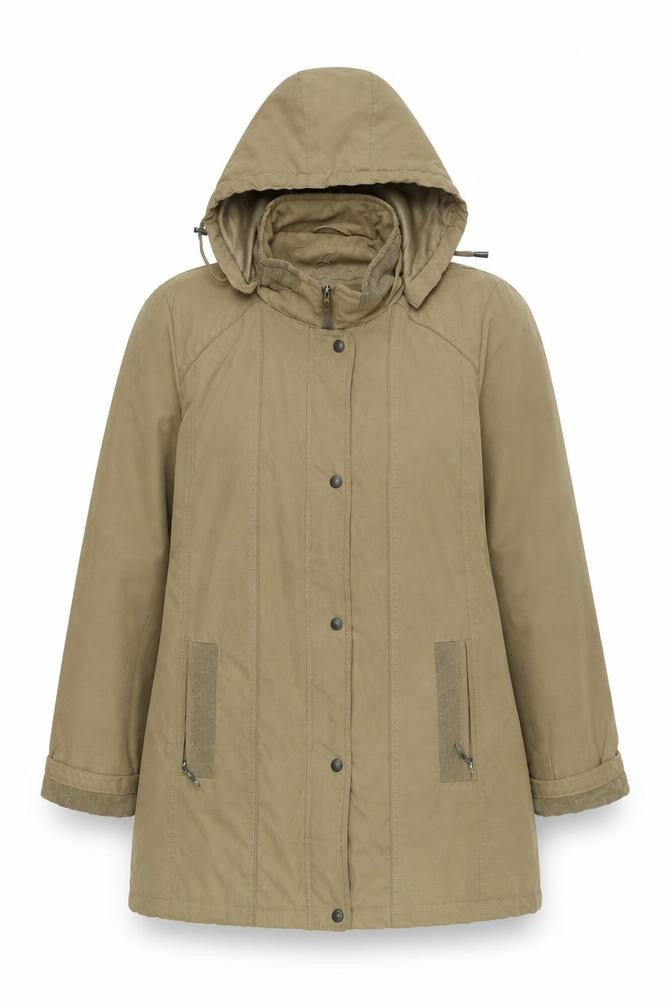Front view of Bonmarché women’s brown overcoat coat, size M