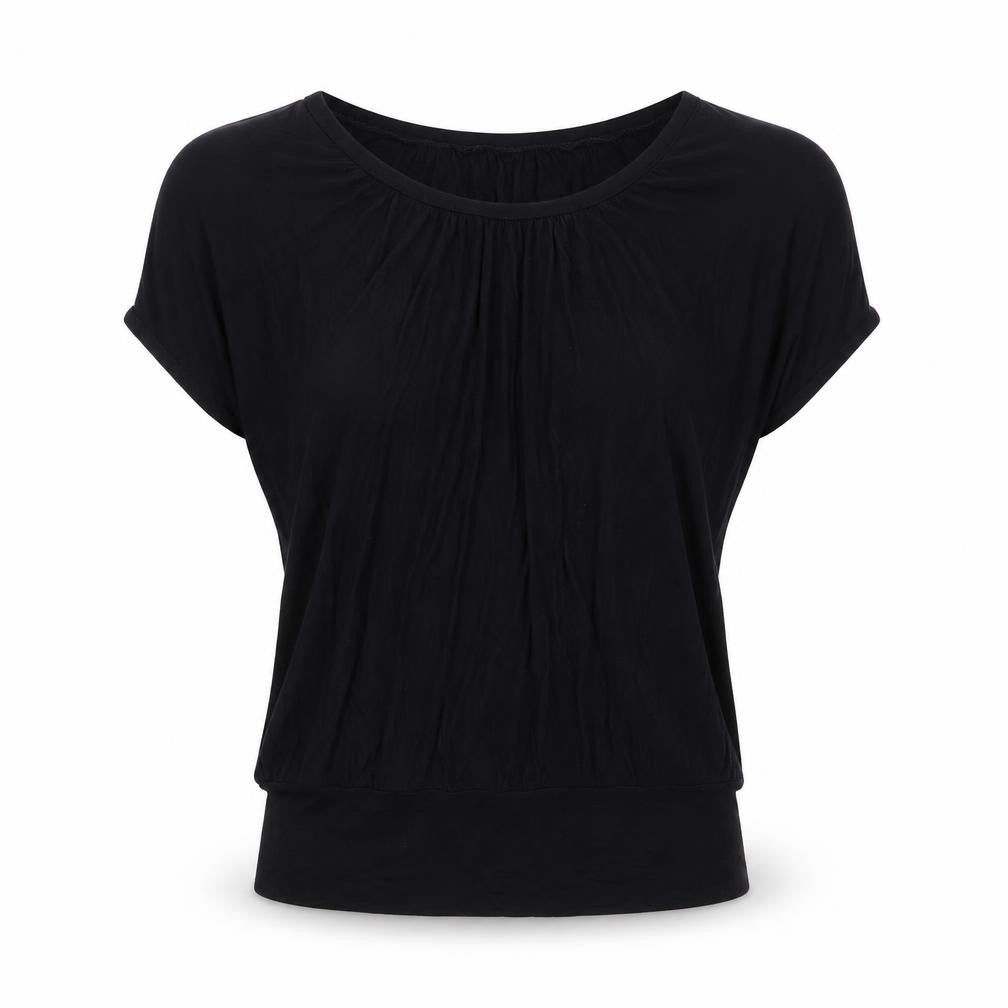 Front view of Wallis women’s black basic t-shirt, size M