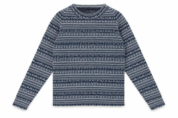 Jack Wills Womens Blue Geometric  Pullover Jumper Size 8