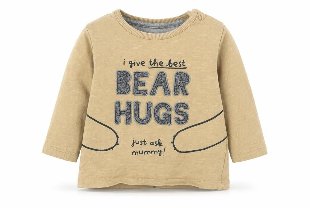 Front view of George Baby Brown Basic T-Shirt, size 6-9, Months